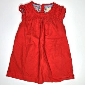 Boden Capsleeve Cotton Corduroy Dress 12-18 months Holiday Winter